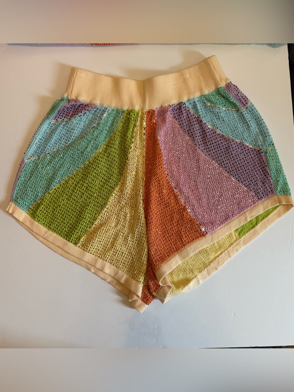 QUEEN OF SPARKLES Muted Rainbow Rhinestone Sunshine set - Picture 2 of 5